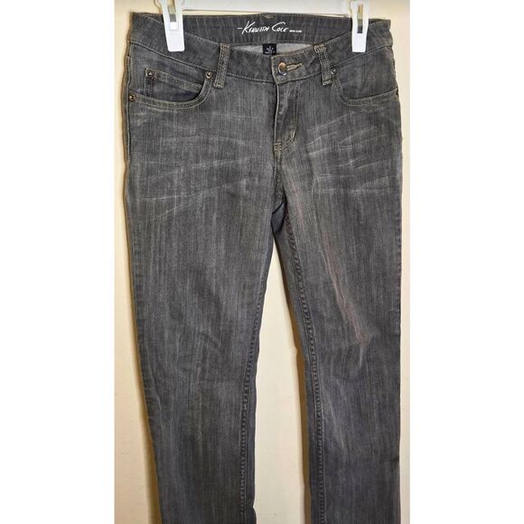 Kenneth Cole Jeans Women’s Size 6 Gray Stretch Mid Rise Straight Leg Denim - Picture 6 of 11